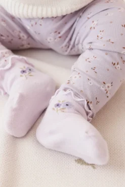 Alison Sock - Dusky Lavender Posie Fields