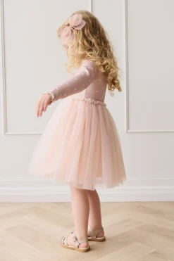 Anna Tulle Dress - Petite Heart Old Rose