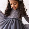 Anna Tulle Dress - Rosalie Floral Lava
