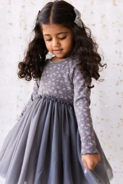 Anna Tulle Dress - Rosalie Floral Lava