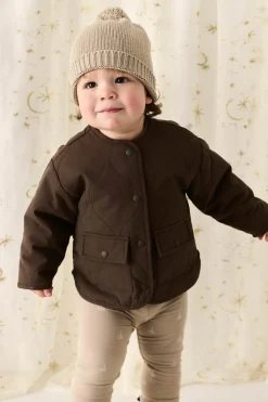 Arie Puffer Jacket - Dark Coffee