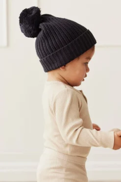 Aurelie Beanie - Black Bean