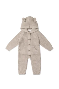 Bear Knit Onepiece - Sand Marle Fleck