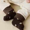 Bobbie Bear Sock - Jacquard Brownie