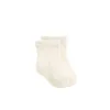 Bow Pointelle Ankle Socks - Milk