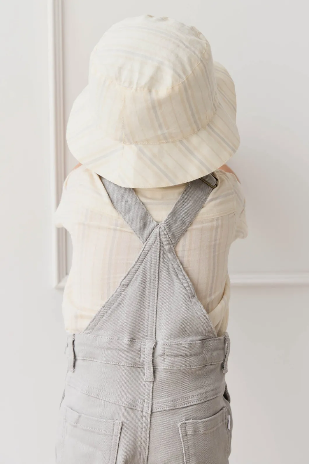 Bucket Hat - Coastal Stripe Cloud