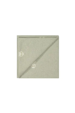 Bunny Knitted Blanket - Honeydew Marle