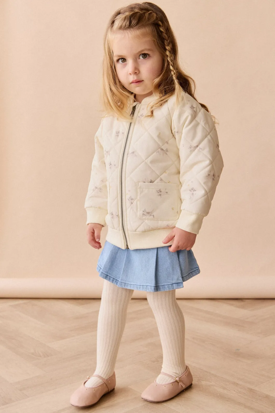 Cammy Jacket - Playful Kitten Whisper White