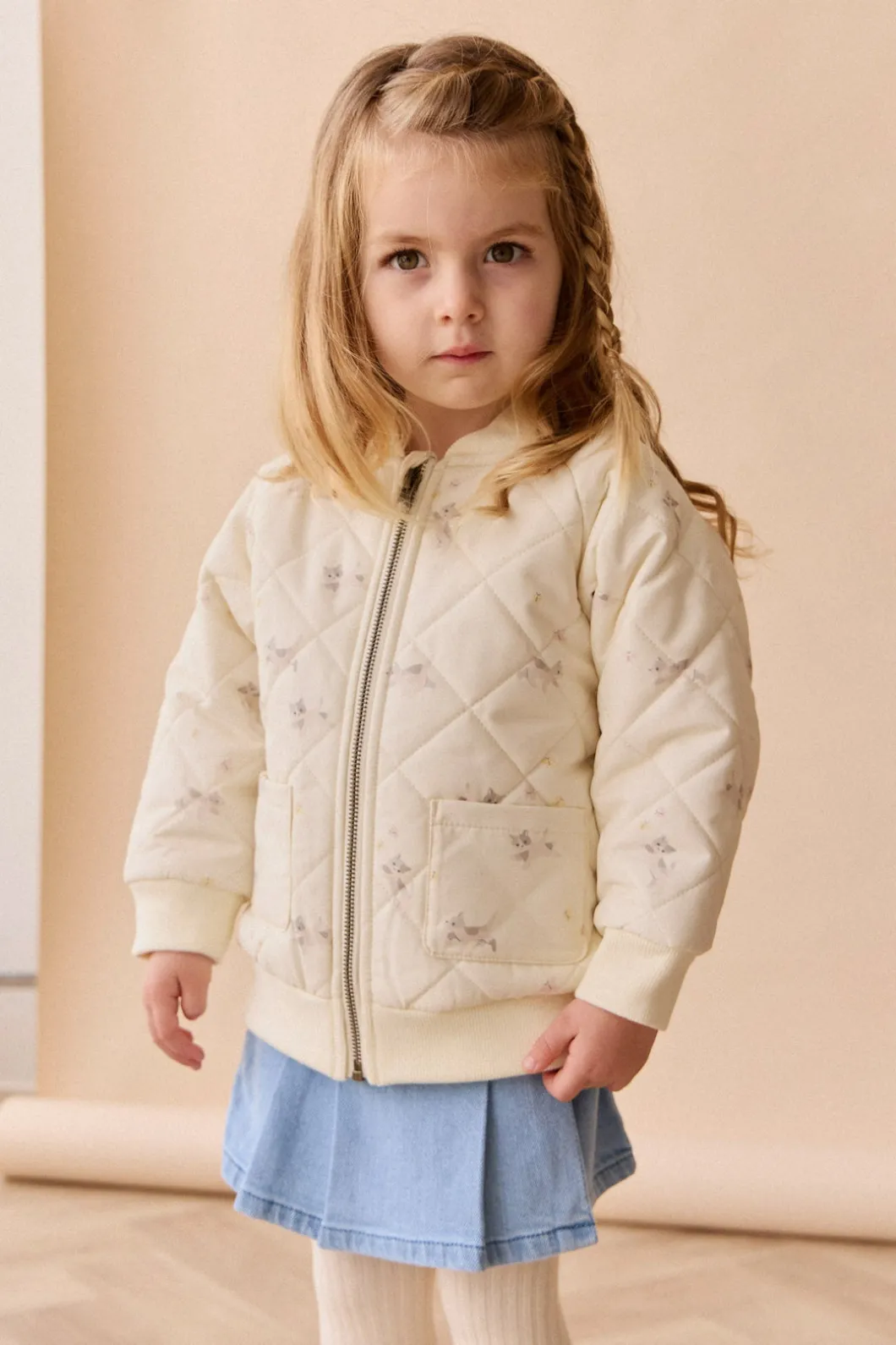 Cammy Jacket - Playful Kitten Whisper White