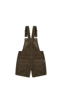 Casey Cord Short Overall - Bear
