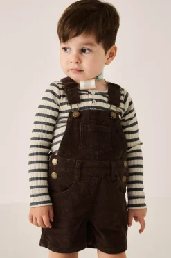 Casey Cord Short Overall - Bear