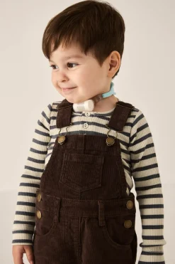 Casey Cord Short Overall - Bear