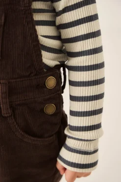 Casey Cord Short Overall - Bear