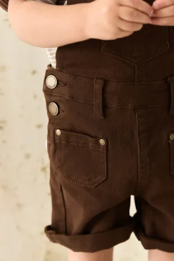 Chase Short Overall - Dark Coffee