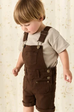 Chase Short Overall - Dark Coffee