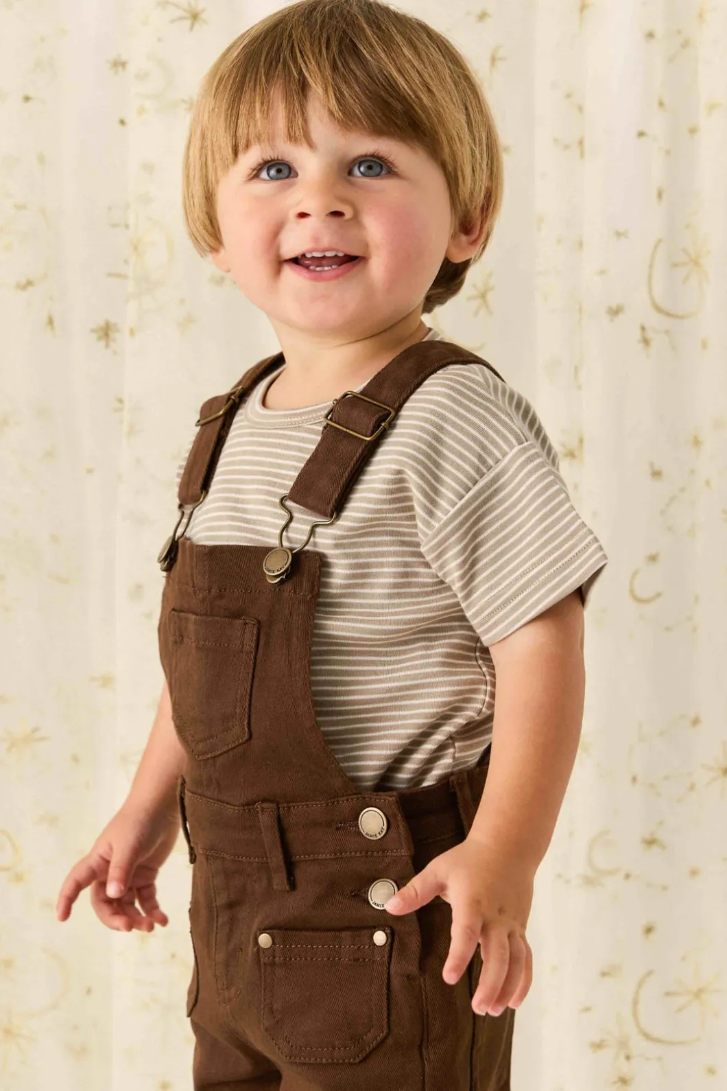 Chase Short Overall - Dark Coffee
