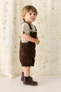 Chase Short Overall - Dark Coffee