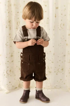 Chase Short Overall - Dark Coffee