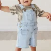 Chase Short Overall - Washed Denim