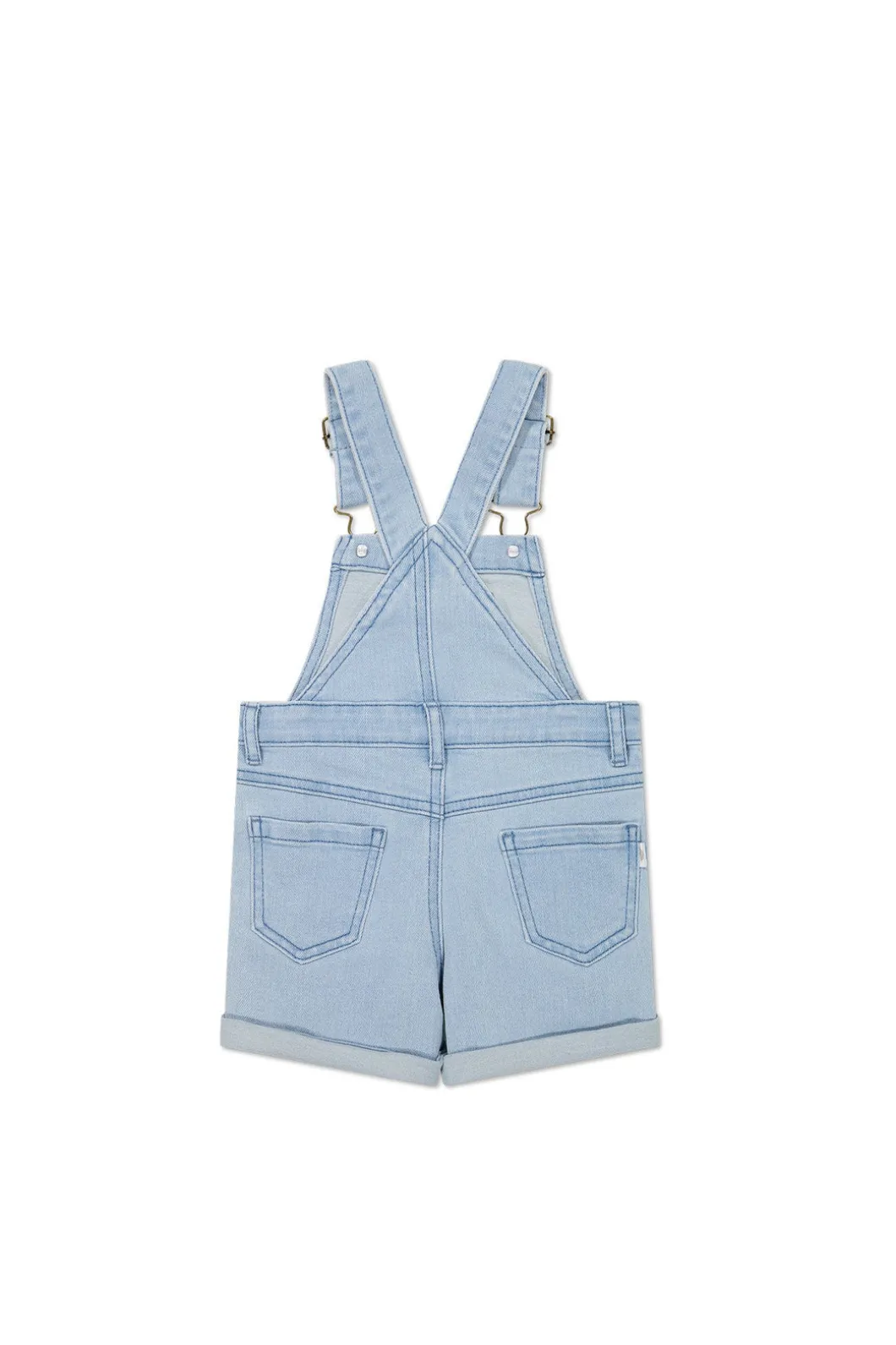 Chase Short Overall - Washed Denim