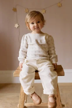 Cherry Love Jumper - Cherry Love Jacquard Egret