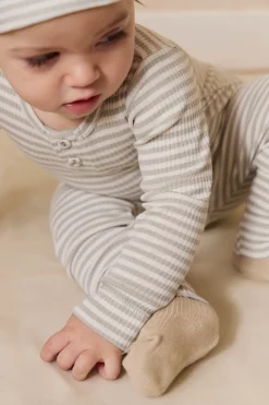 Classic Rib Sock - Biscuit