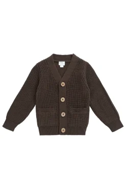 Edwin Knit Cardigan - Dark Coffee