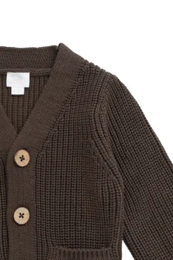Edwin Knit Cardigan - Dark Coffee