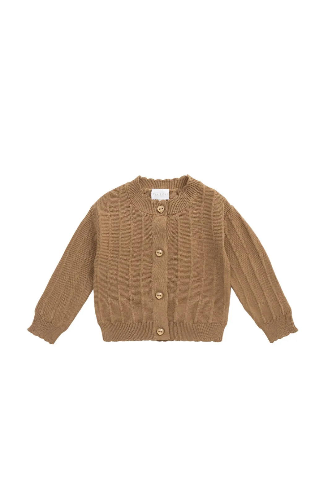 Emily Knitted Cardigan - Caramel Cream