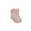Emily Pointelle Ankle Sock - Dusky Rose
