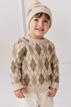 Enzo Jumper - Enzo Jacquard Oatmeal Marle