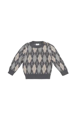 Enzo Jumper - Enzo Jacquard - Lava Smoke