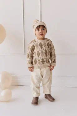 Enzo Jumper - Enzo Jacquard Oatmeal Marle