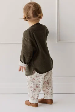 Esther Corduroy Jacket - Khaki/Selena Blush
