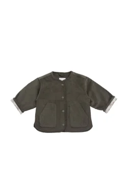 Esther Corduroy Jacket - Khaki/Selena Blush