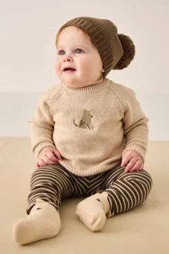 Ethan Jumper - Oatmeal Marle Leopard