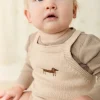 Ethan Playsuit - Oatmeal Marle Cosy Basil