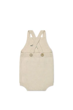 Ethan Playsuit - Oatmeal Marle Cosy Basil