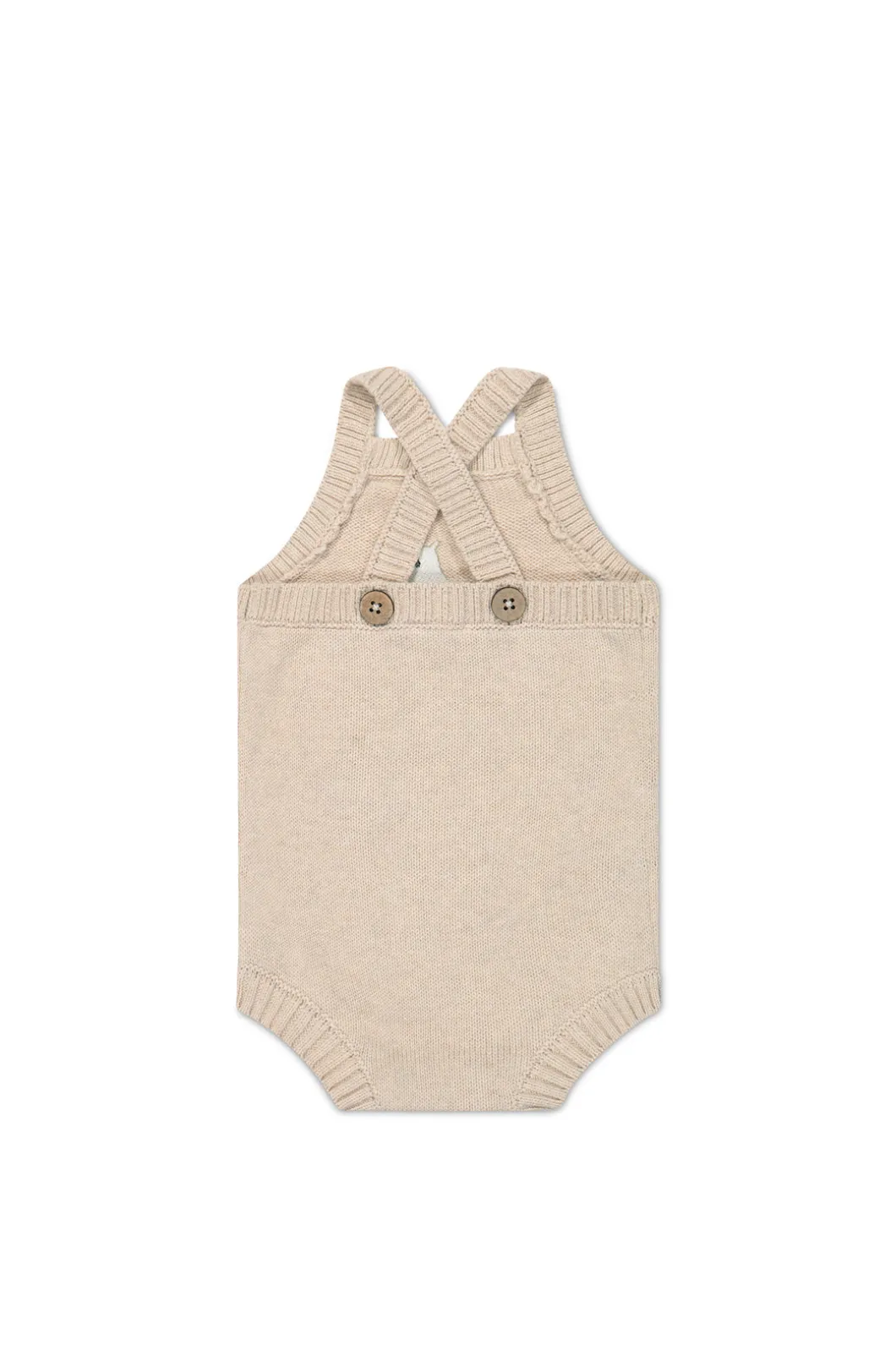 Ethan Playsuit - Oatmeal Marle Leopard