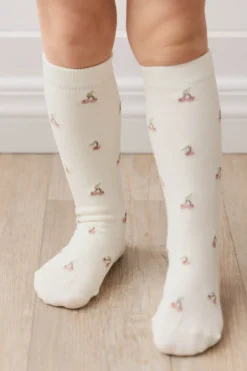 Evelyn Sock - Cherry Love Egret