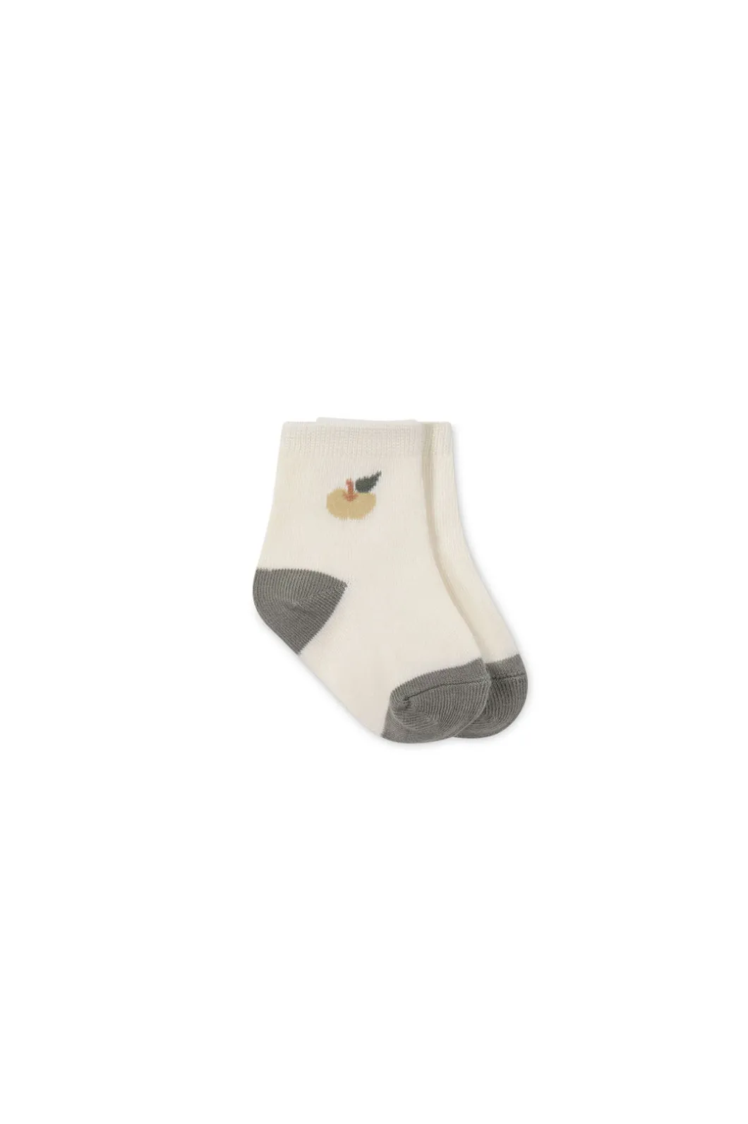 Fresh Apple Crew Sock - Jacquard Fresh Apple Cloud/Moss