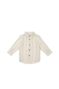 Isaiah Shirt - Coastal Stripe Cloud