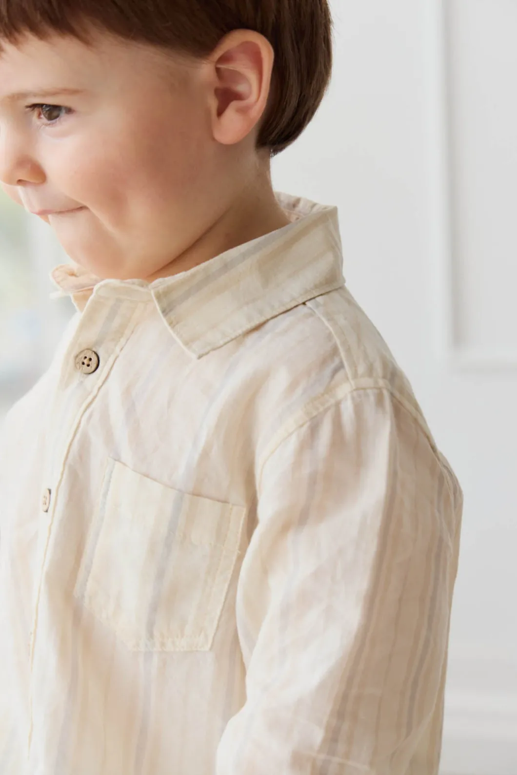 Isaiah Shirt - Coastal Stripe Cloud