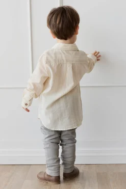 Isaiah Shirt - Coastal Stripe Cloud