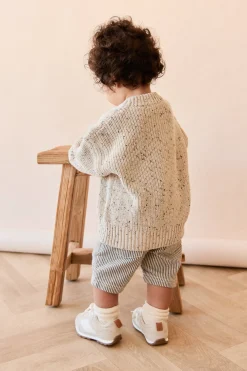 Johan Knit Jumper - Buff Fleck
