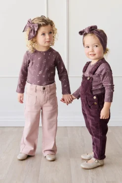 Jordie Cord Overall - Blackberry