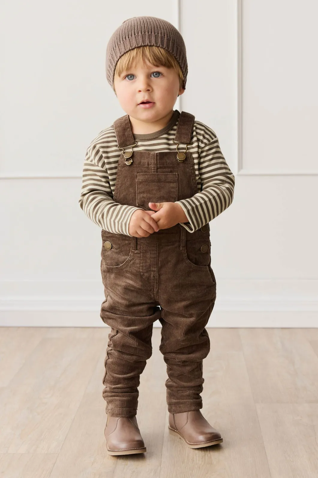 Jordie Cord Overall - Brownie