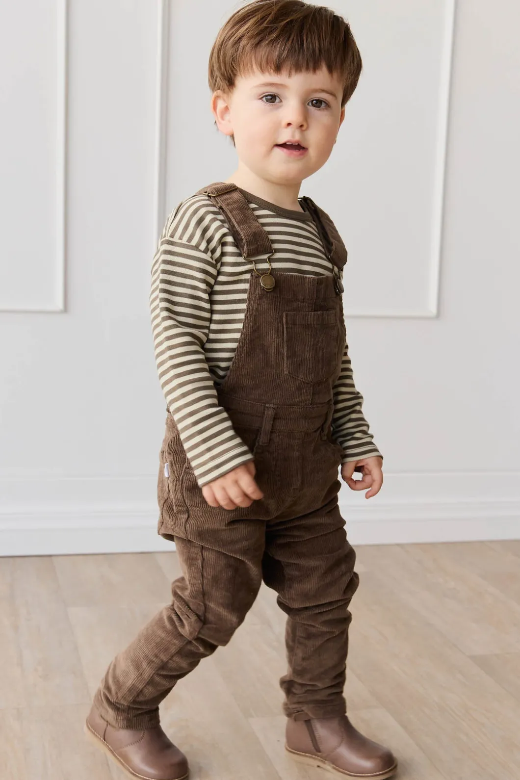 Jordie Cord Overall - Brownie