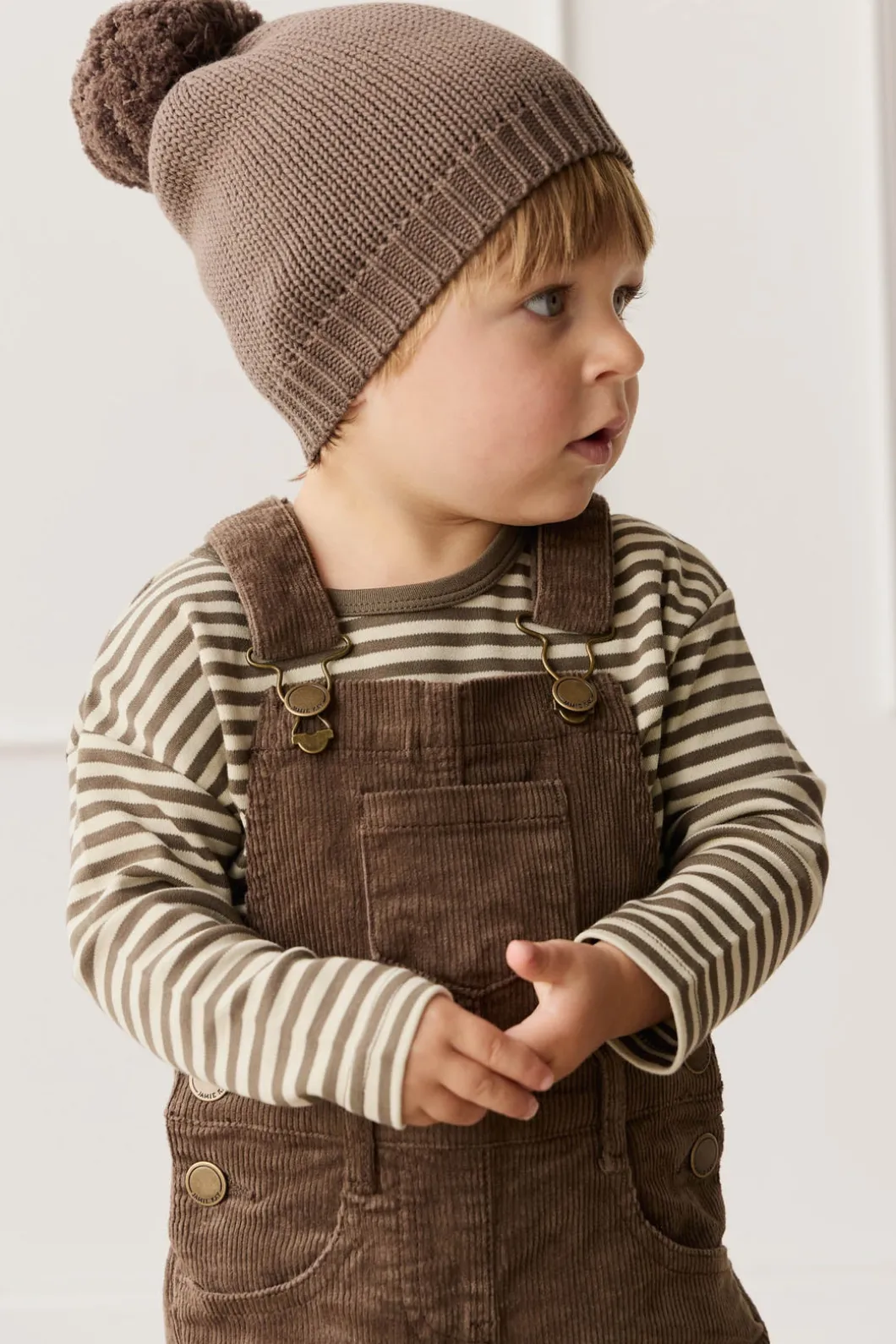 Jordie Cord Overall - Brownie