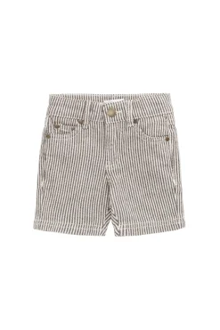 Jude Short - Dark Coffee/Buff Stripe